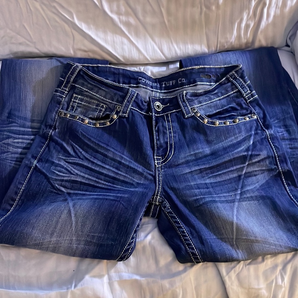 Cowgirl tuff jeans, size 30/35,EUC